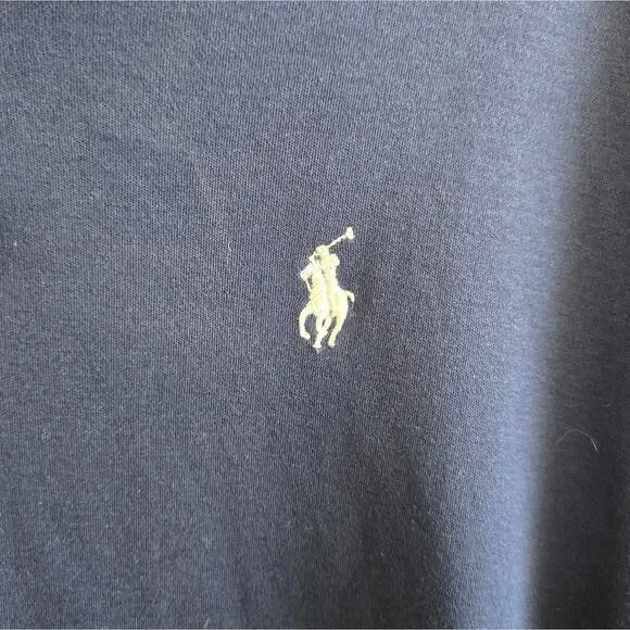 Polo by Ralph Lauren Men's Navy Blue Polo Shirt Large - Picture 2 of 11